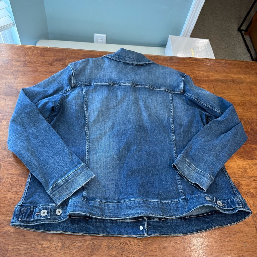 NWT Levi’s Classic Blue Denim Trucker Jacket size 3X button essential stretch - Picture 13 of 14